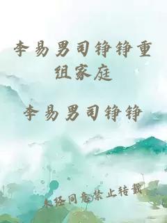 李易男司錚錚重組家庭